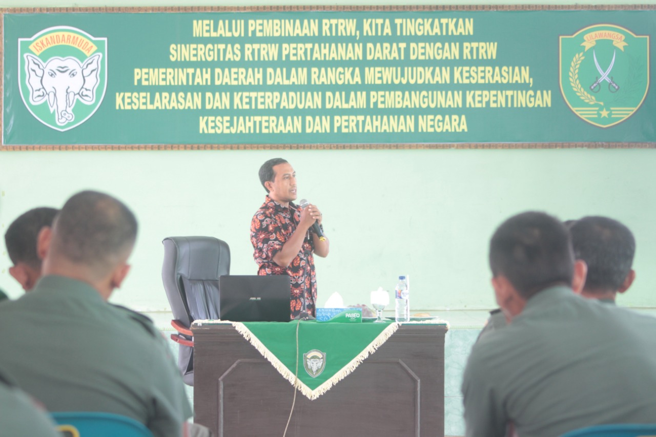 Kodim 0104/Aceh Timur Gelar Pembinaan Tata Ruang Pertahanan Darat TA. 2018