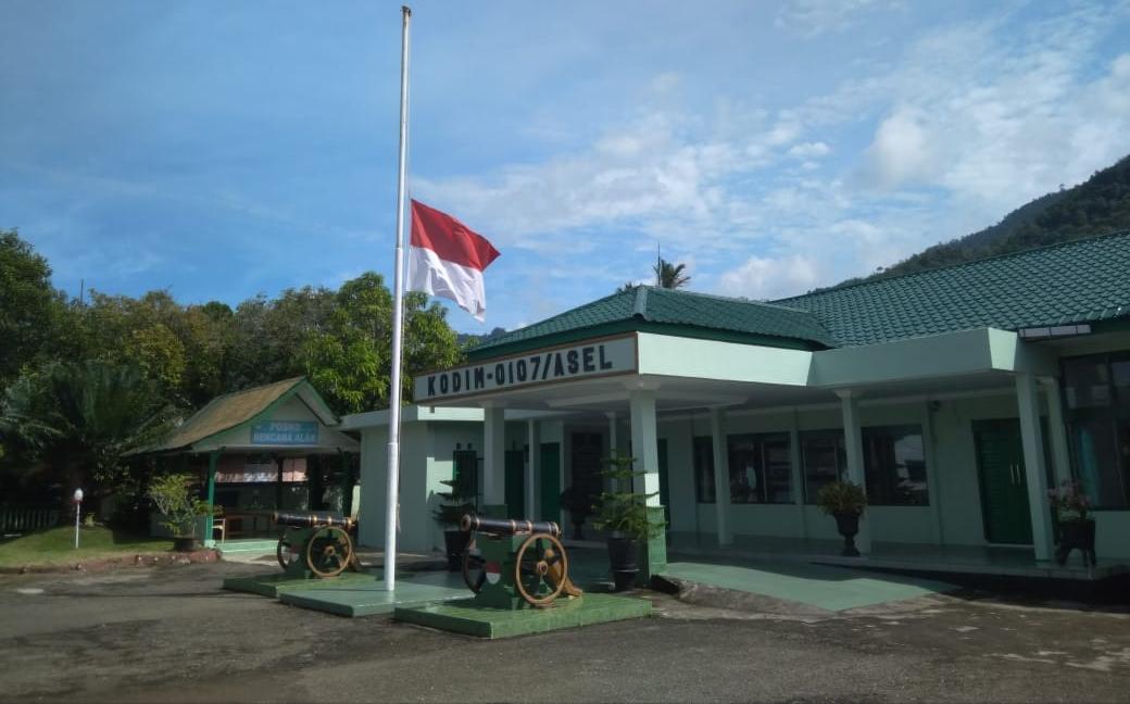 30 September, Kodim 0107/Asel Kibarkan Bendera Setengah Tiang