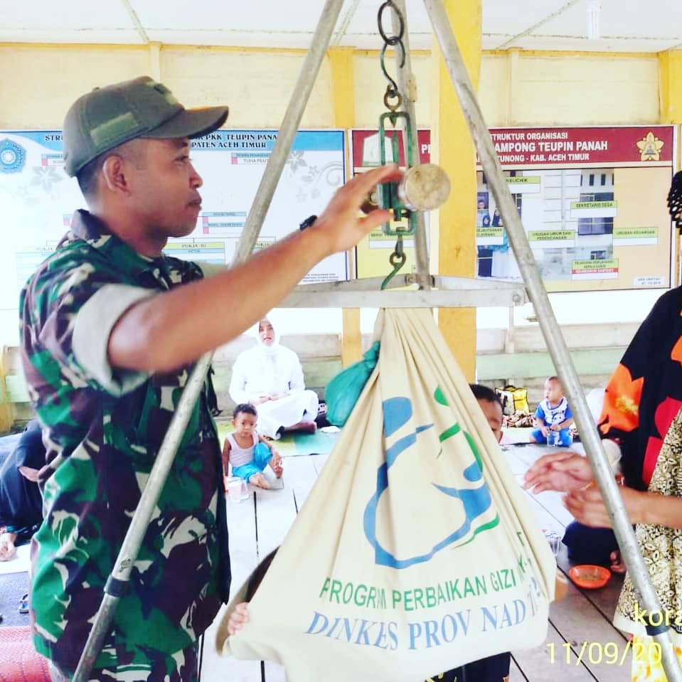 Danramil 17/IDT : Posyandu Merupakan Wadah Pemeliharaan Kegiatan Kesehatan Dasar