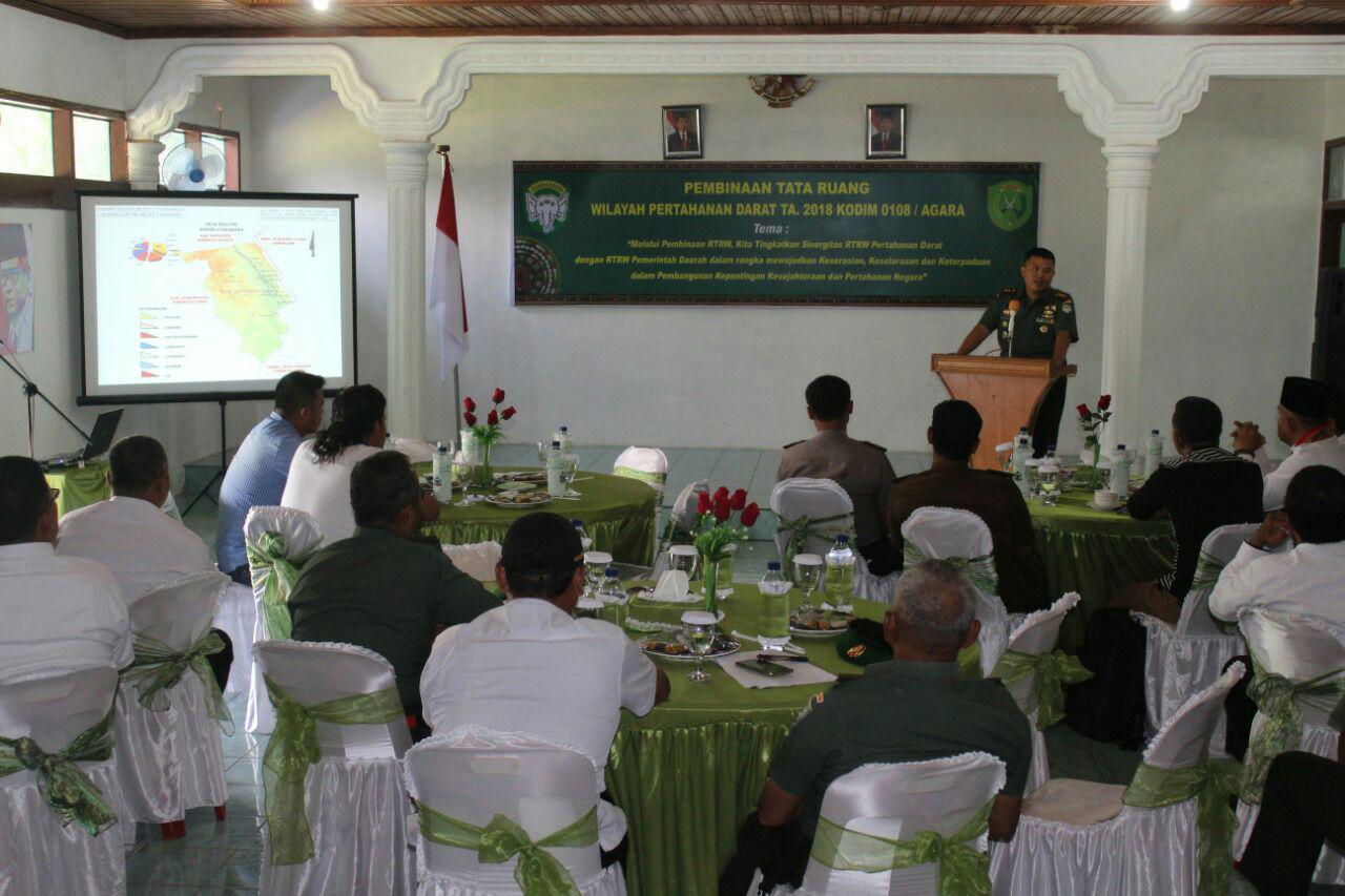 Dandim Sosialisasikan RTRW pada Aparatur Pemerintahan