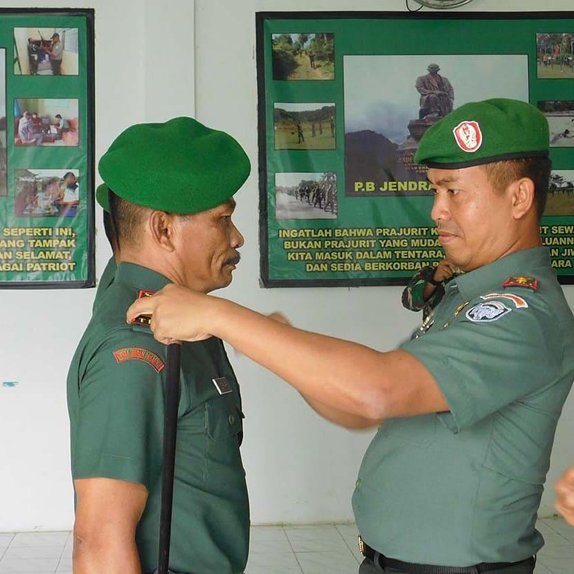 Dandim 0110/Abdya Pimpin Sertijab Perwira Staf dan Danramil