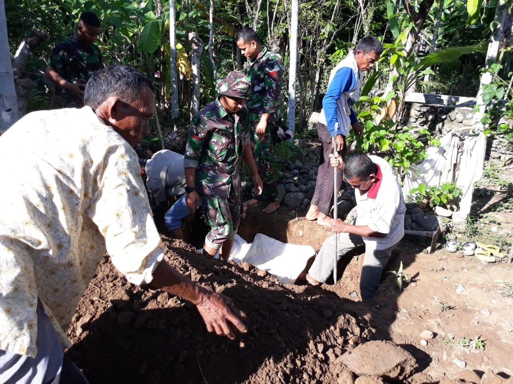 Satgas TMMD Kodim 0102/Pidie Takziah ke Rumah Warga