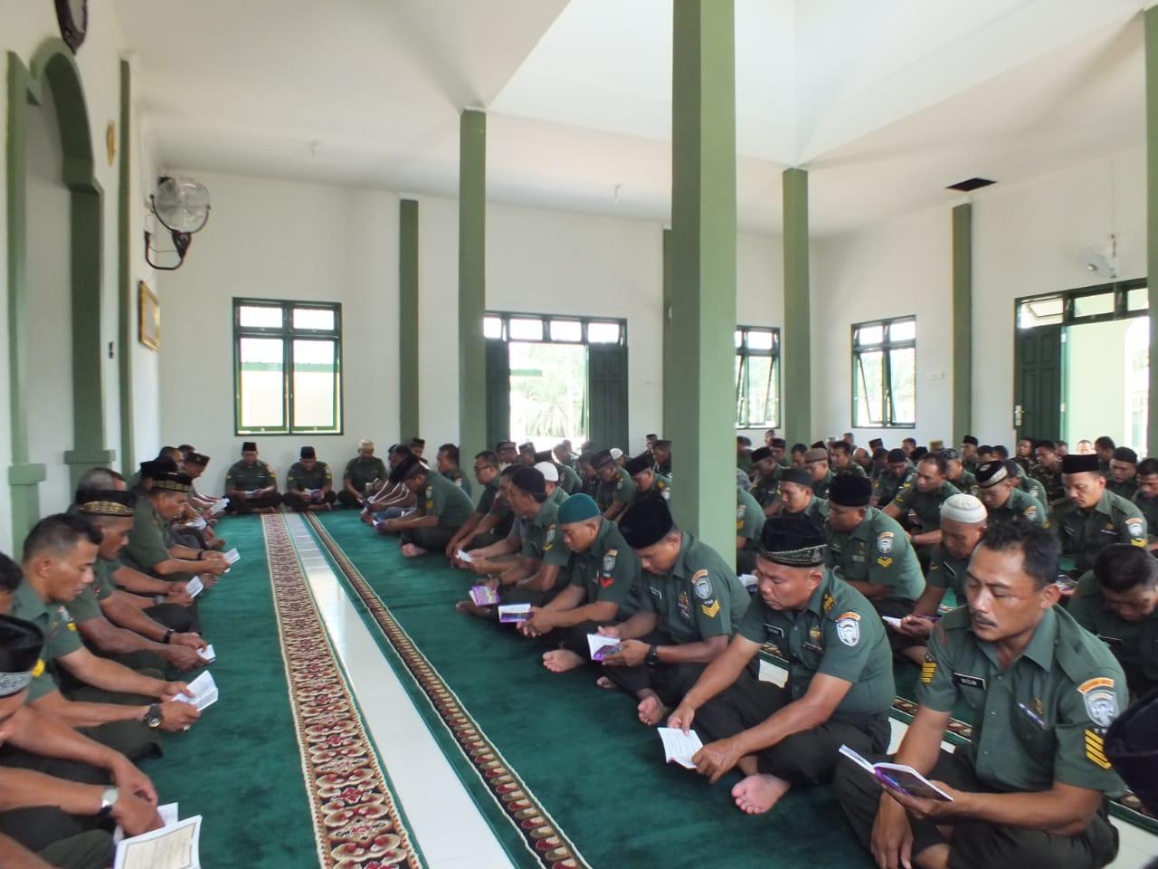 Kodim 0117/Aceh Tamiang, Gelar Doa Bersama Dalam Rangka Menyambut HUT TNI ke-73 2018