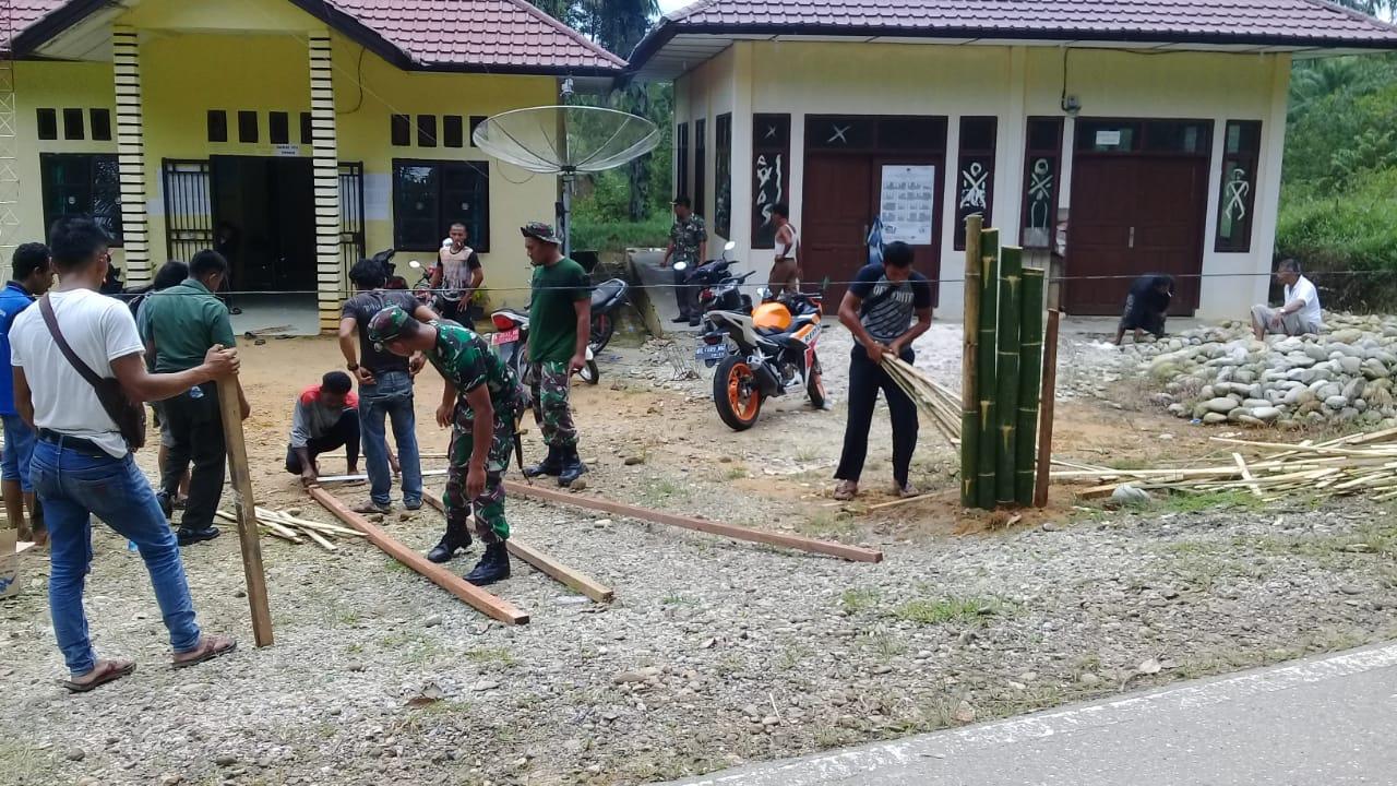 Personel Koramil 07/Danau Paris Ajak  masyarakat untuk Laksanakan Giat Desa Mandiri