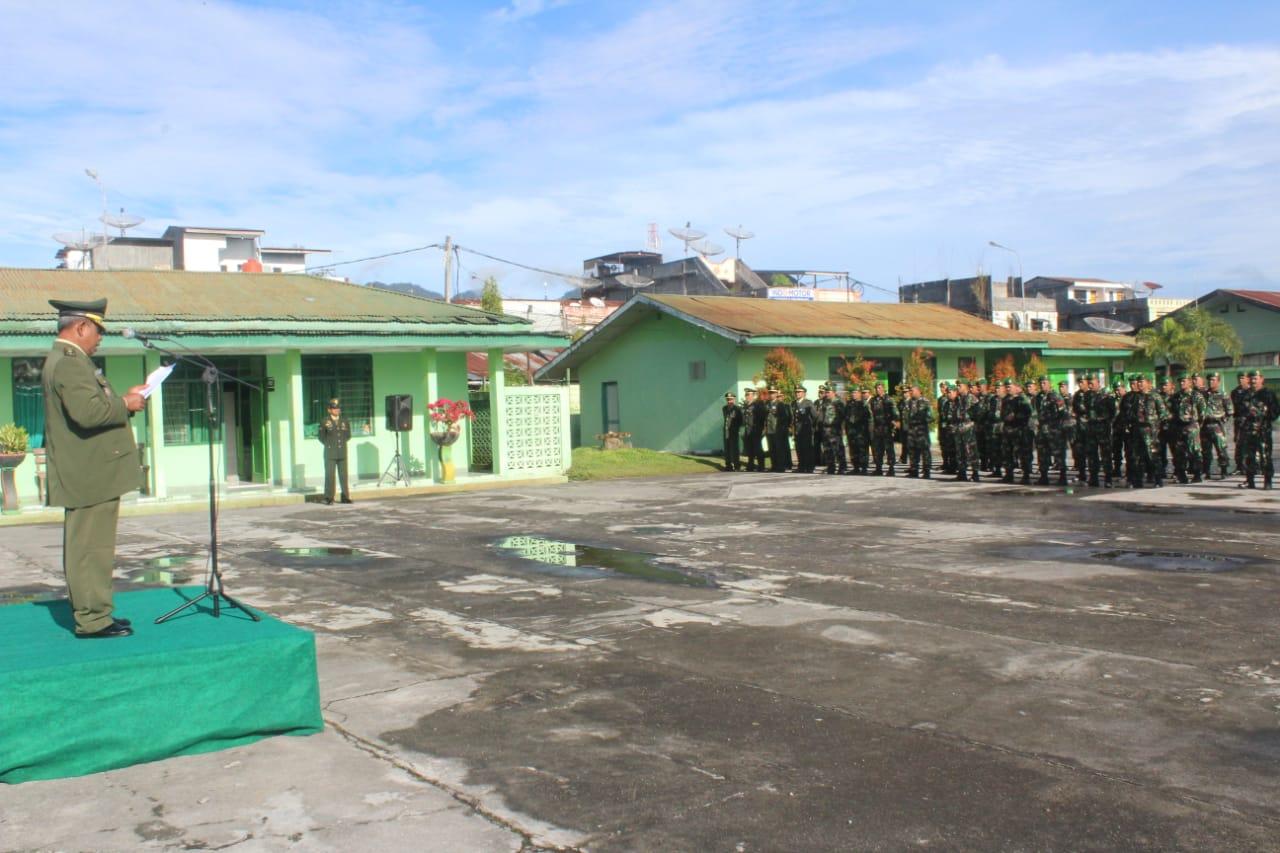 Pabung Kodim 0106/Ateng Pimpin Upacara HUT TNI Ke-73