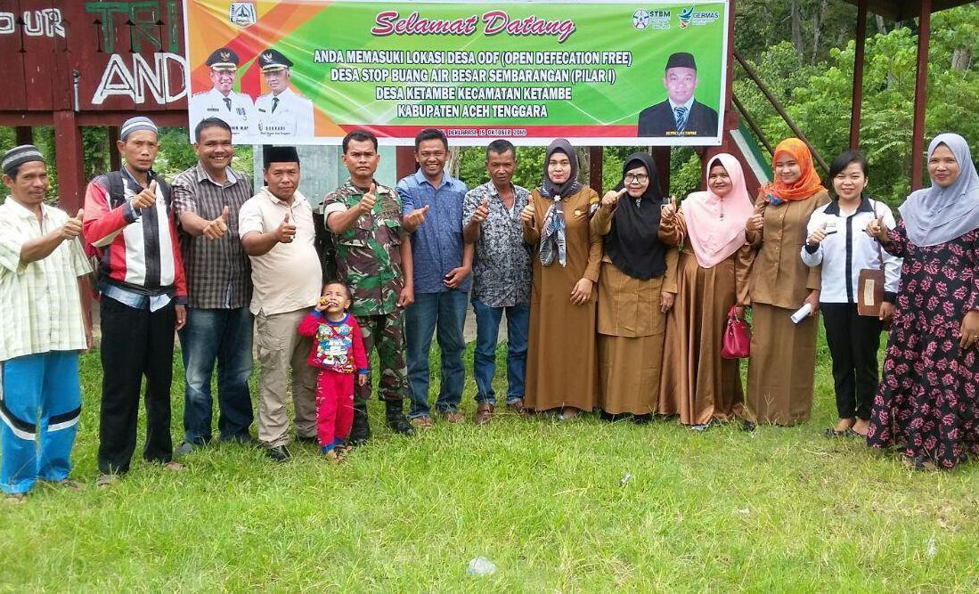 Babinsa bersama Puskesmas Minimalisir ODF Desa