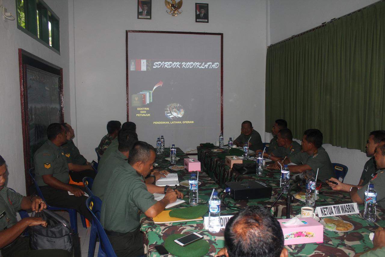 SOSIALISASI DOKTRIN TNI AD, TIM KODIKLATAD SAMBANGI KODIM ACEH JAYA