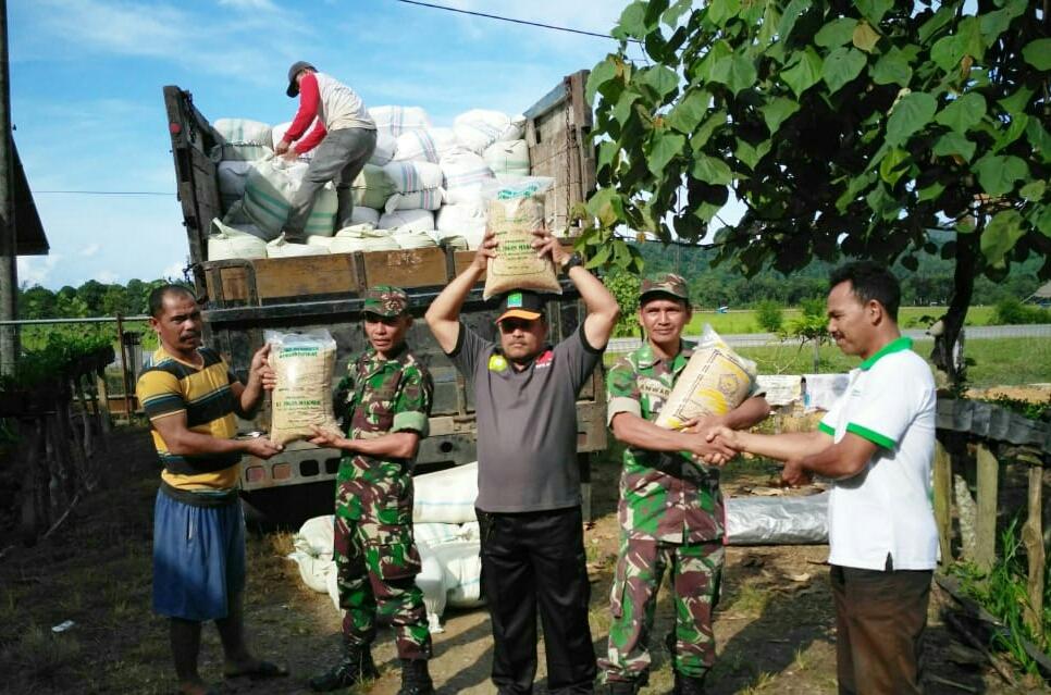 PERSONIL KORAMIL LAMNO  BANTU SALURKAN BIBIT PADI UNTUK PETANI
