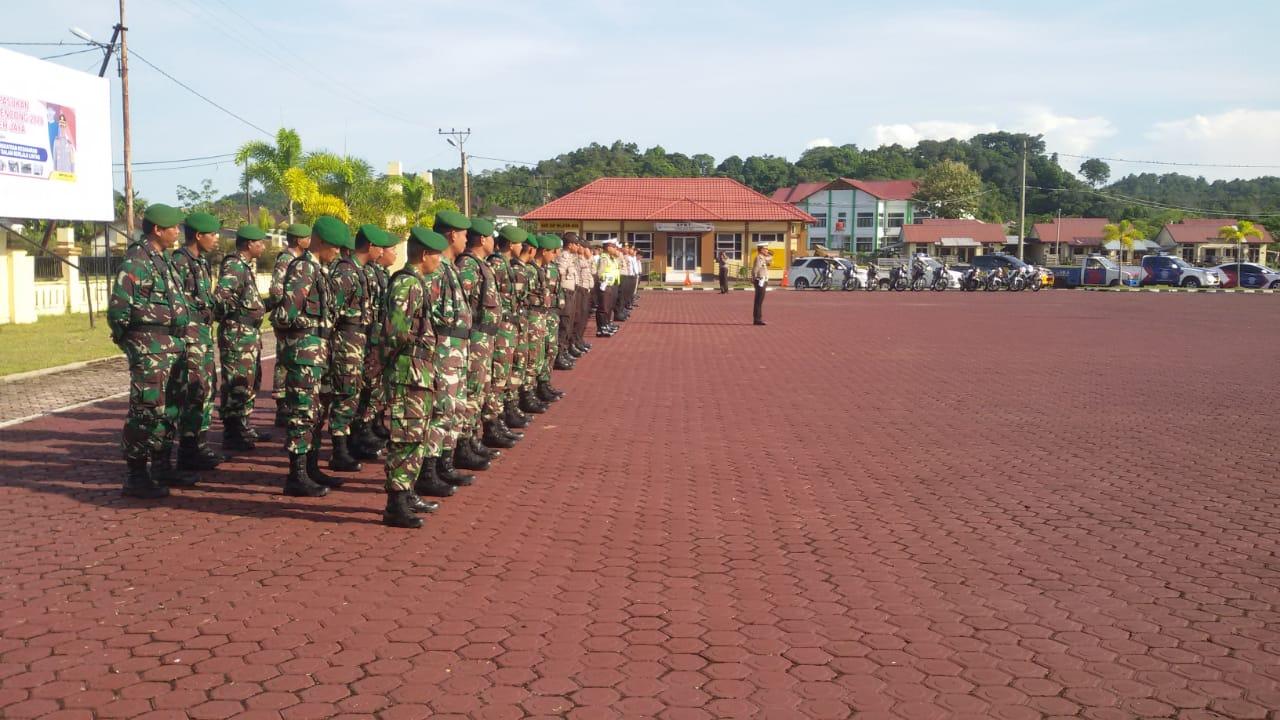 Personil Kodim Aceh Jaya Ikut Apel Gelar Pasukan Operasi Zebra Rencong 2018