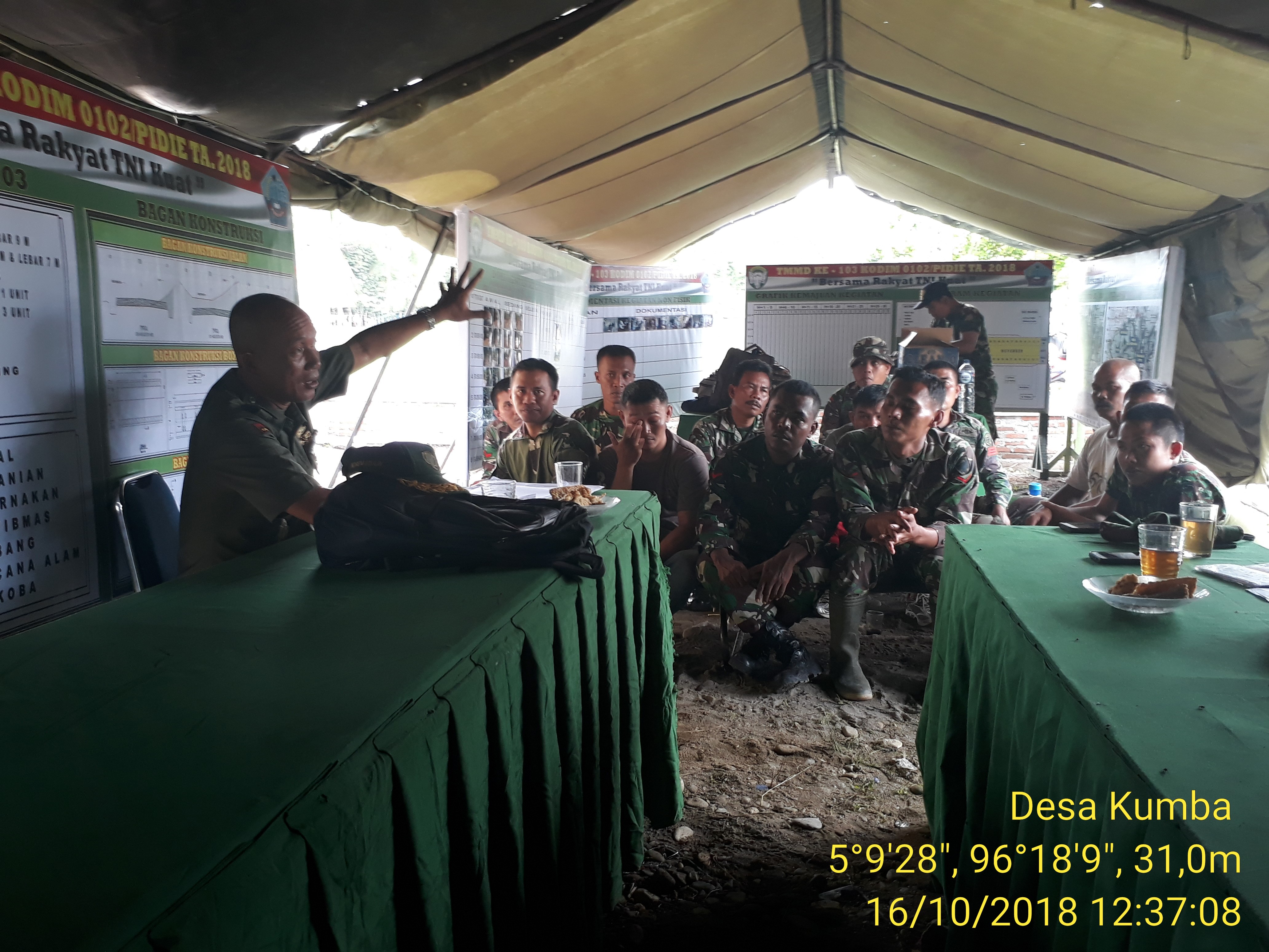 Wadan Satgas TMMD Pimpin Breifing