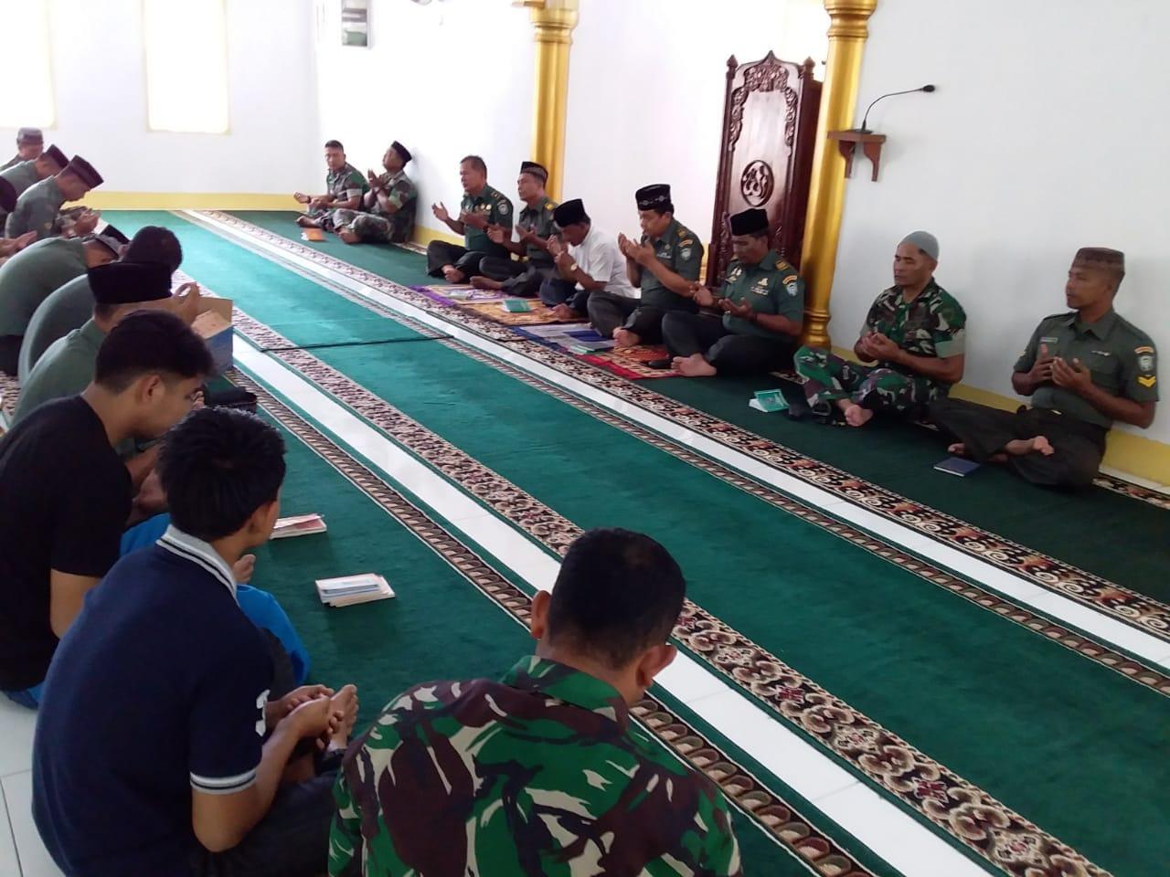 Kodim 0107/Asel Kirimkan Doa Untuk Kejayaan TNI dan Korban Tsunami Palu