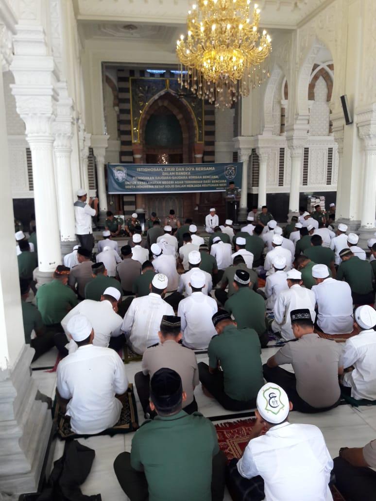 KODIM 0111/BRN KEGIATAN ISTIGHOSAH DZIKIR DAN DOA BERSAMA SECARA SERENTAK UNTUK NEGERI DALAM MENJAGA KEUTUHAN NKRI