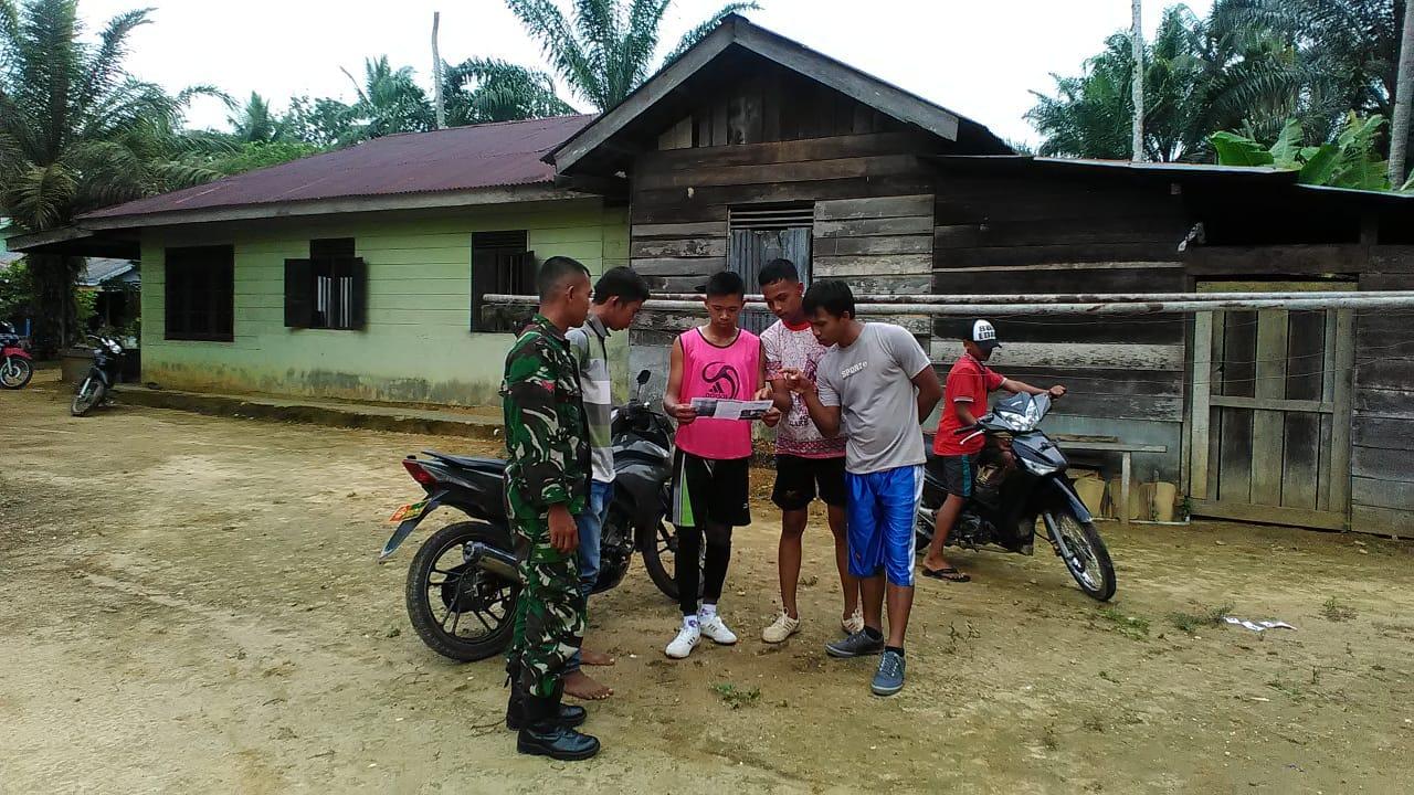 Babinsa Koramil 06/Singkohor Sosialisasikan penerimaan calon Prajurit TNI AD