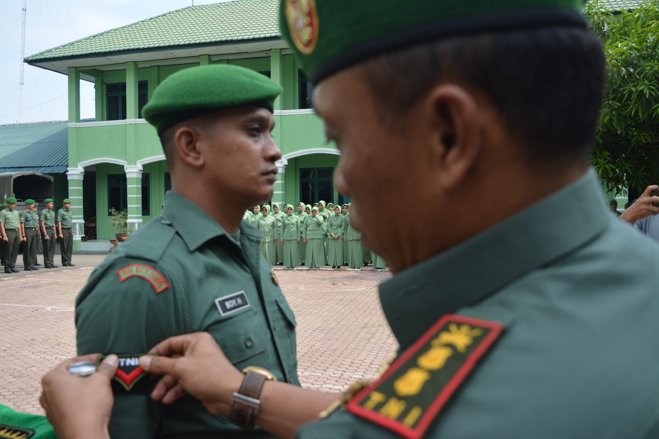 Dandim 0103/Aceh Utara Pimpin Upacara Korp Raport Kenaikan Pangkat