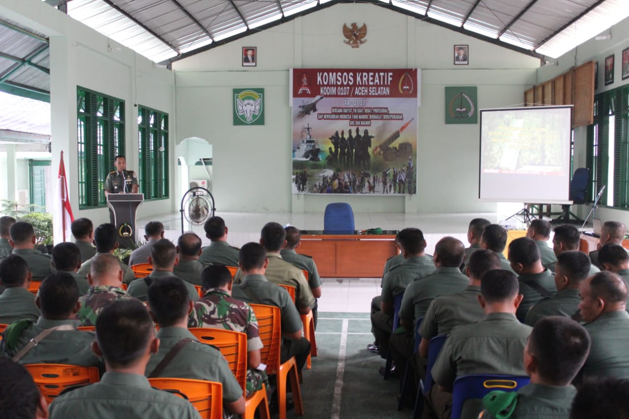 Kodim 0107/Asel Siap Hadapi Pemilu 2019 dengan Menegakkan Netralitas