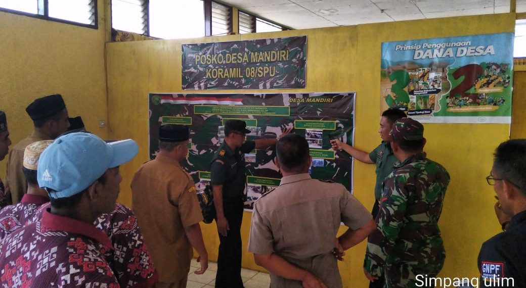 Kodim 0104/Atim Gelar Penilaian Desa Mandiri Diwilayah Binaan