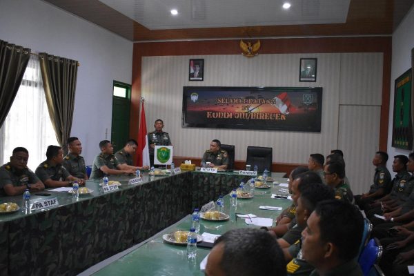 Kodim 0111/Bireuen Terima Kunjungan Tim Wasgiat Sterad