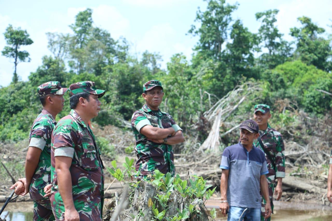 Danrem 012/TU Tinjau Lokasi Cetak Sawah Baru