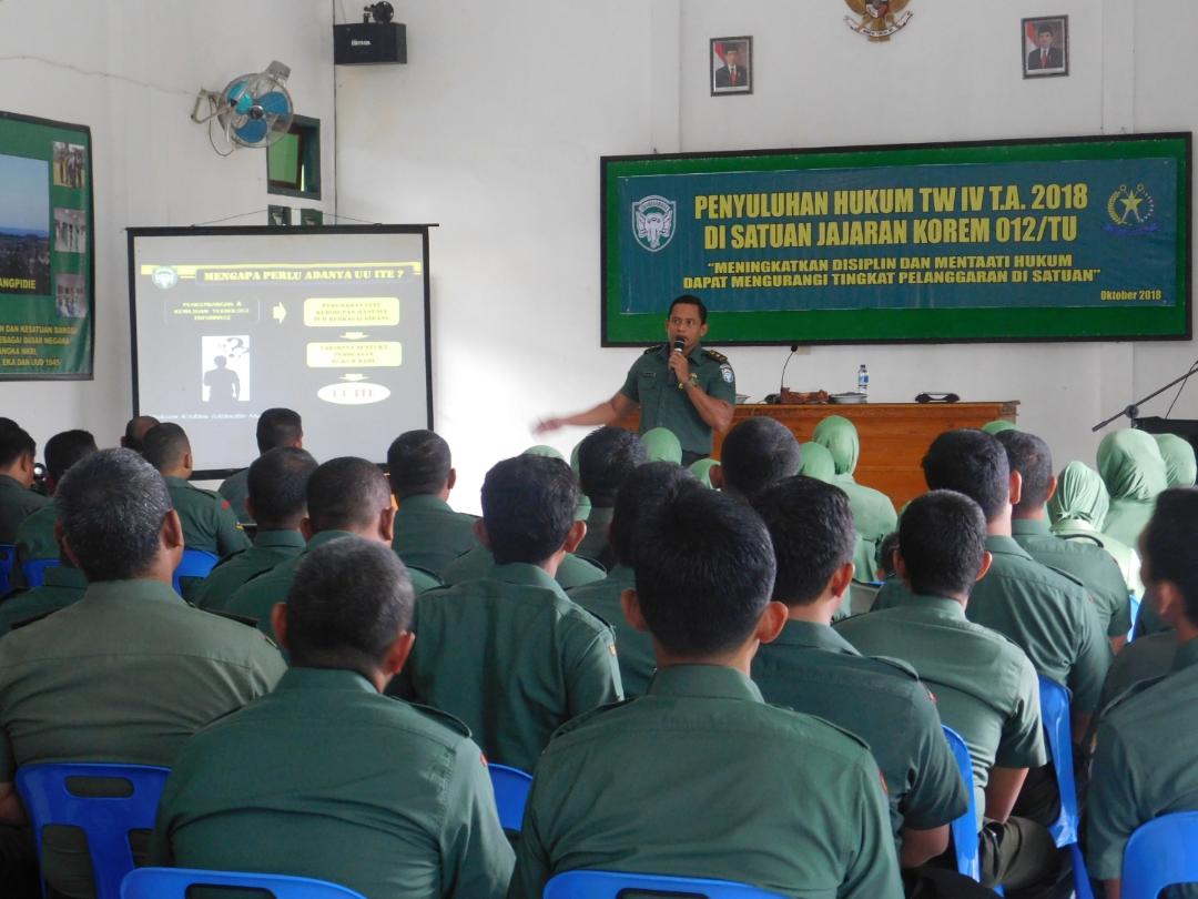 Kodim 0110/Abdya Terima Penyuluhan Hukum