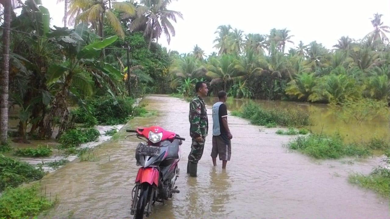 Aceh Jaya Banjir Lagi, Kodim Aceh Jaya Kerahkan Personil