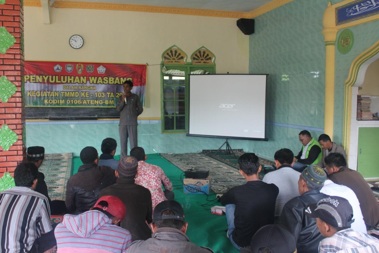 Satgas TMMD Tingkatkan Wasbang Ke Masyarakat