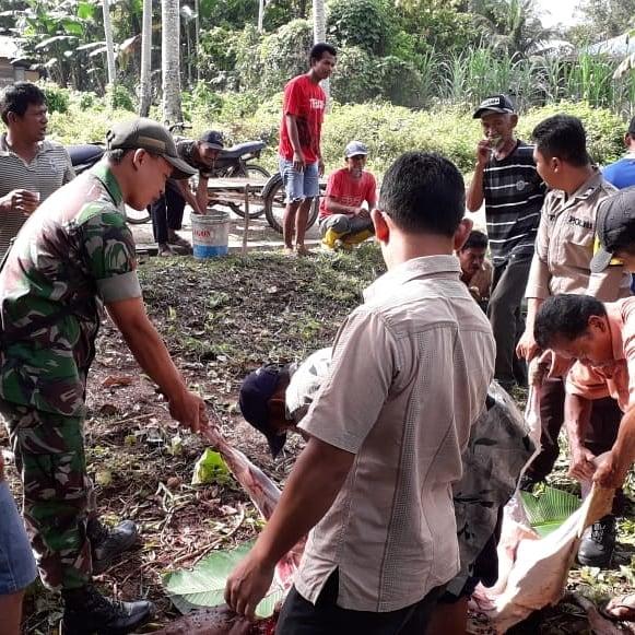 Kepedulian Babinsa Koramil 08/Rtu Dengan Masyarakat Dalam Peresmian Mesjid As-Syuhada