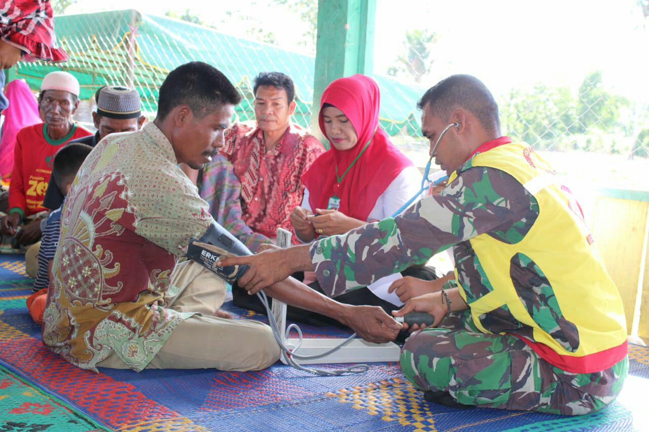 Sambut HJK, Kodim 0108/Agara Gelar Pengobatan Massal Secara Gratis