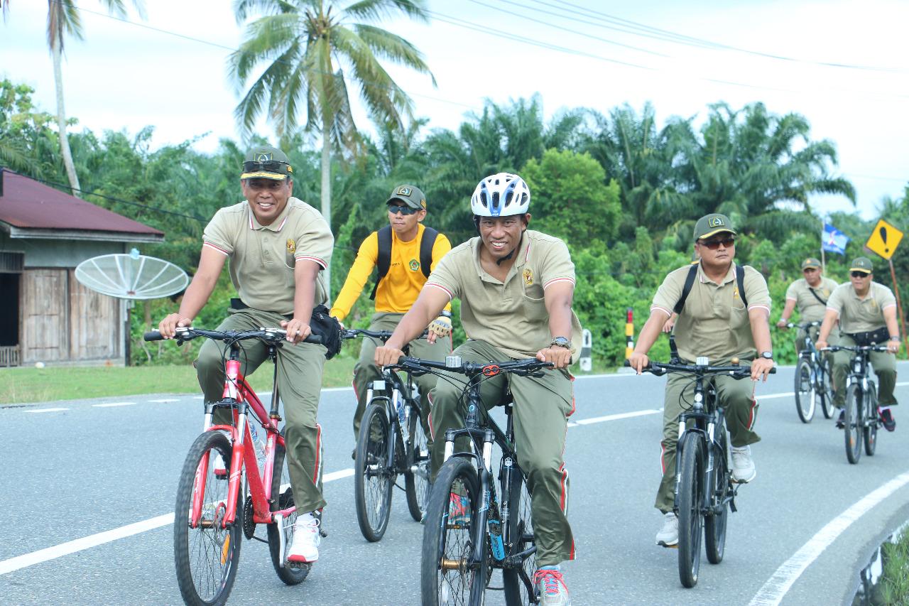 Danrem 012/TU Pimpin Sepeda Santai