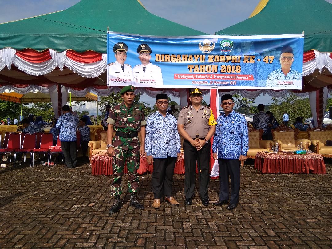 Kasdim 0110/Abdya Hadiri Upacara HUT Korpri ke-47