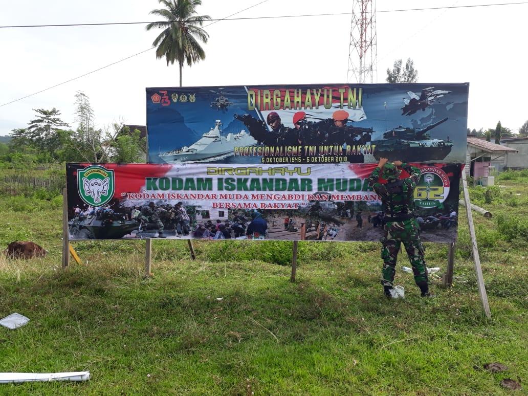 Kodim Aceh Jaya Sambut HUT ke 62 Kodam Iskandar Muda