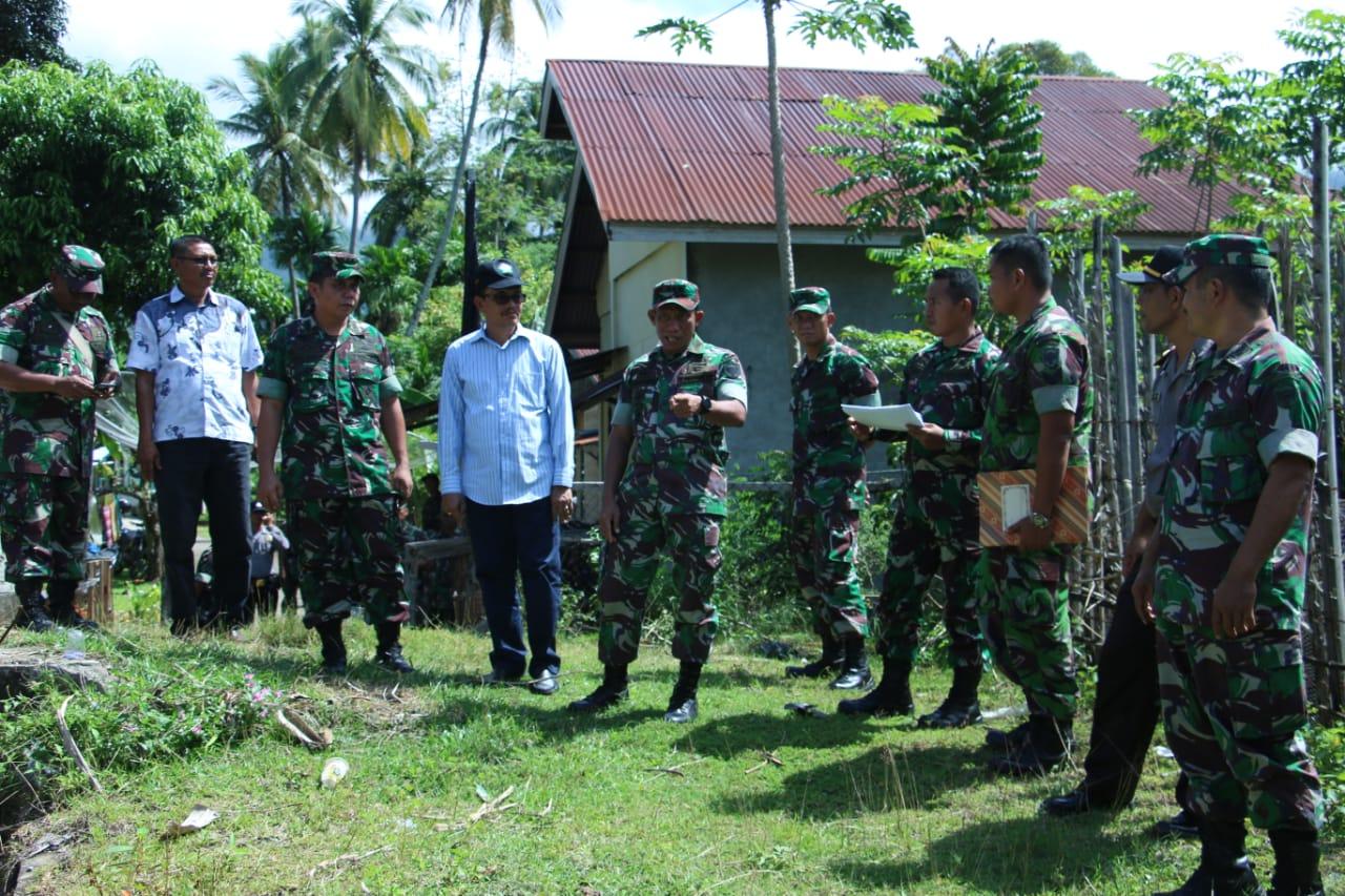 Danrem 012/TU Tinjau sasaran Lokasi Opster Di wilayah Kodim 0107/Asel