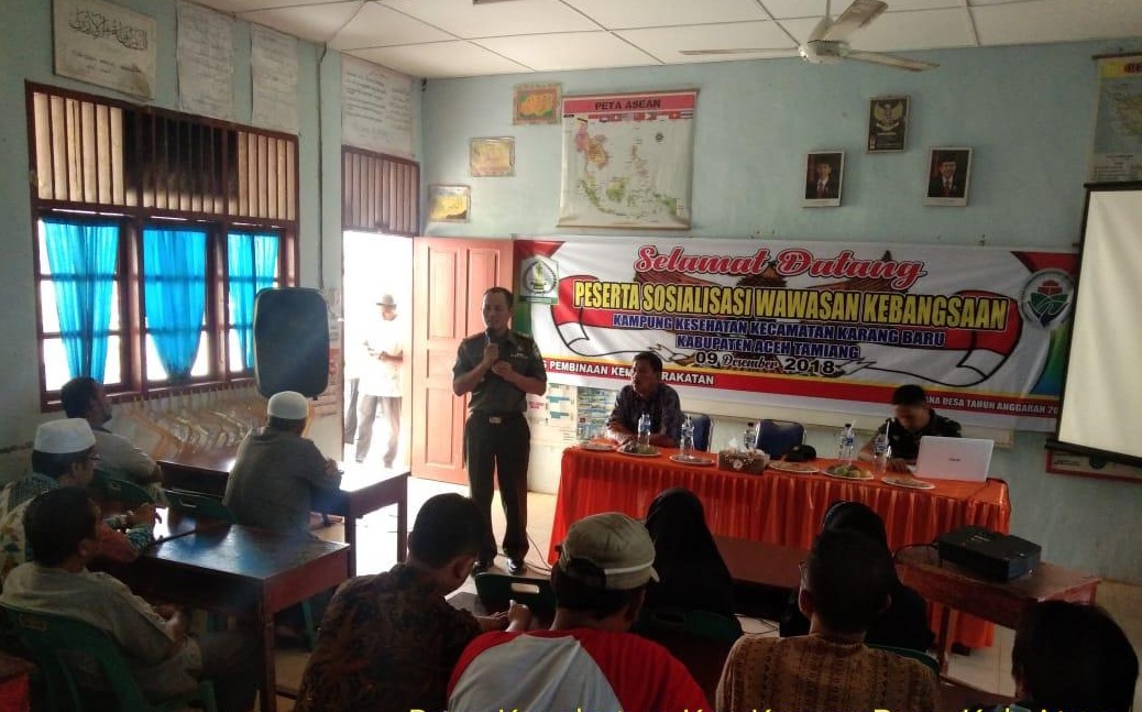 Danramil 02/Krb Sosialisasi Wasbang