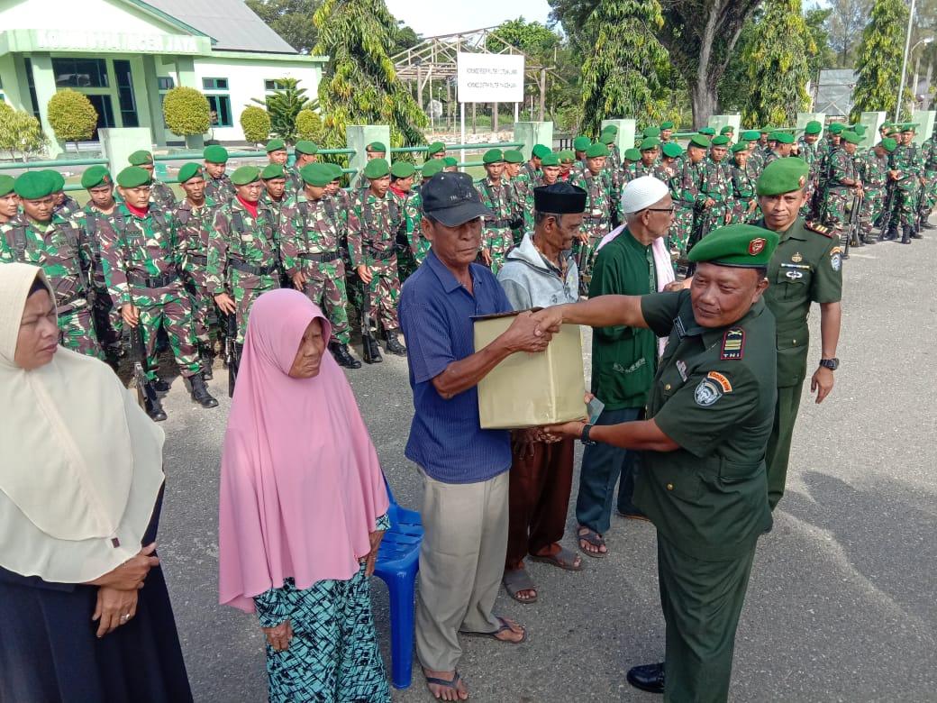 Hari Juang Kartika Kodim Aceh Jaya Santuni Veteran