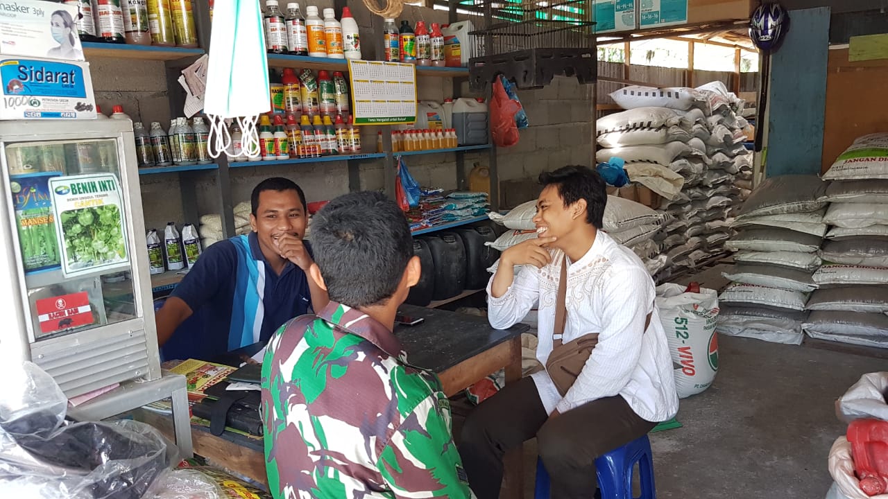 Jelang Masa Tanam Padi, Babinsa Cek Ketersediaan Pupuk