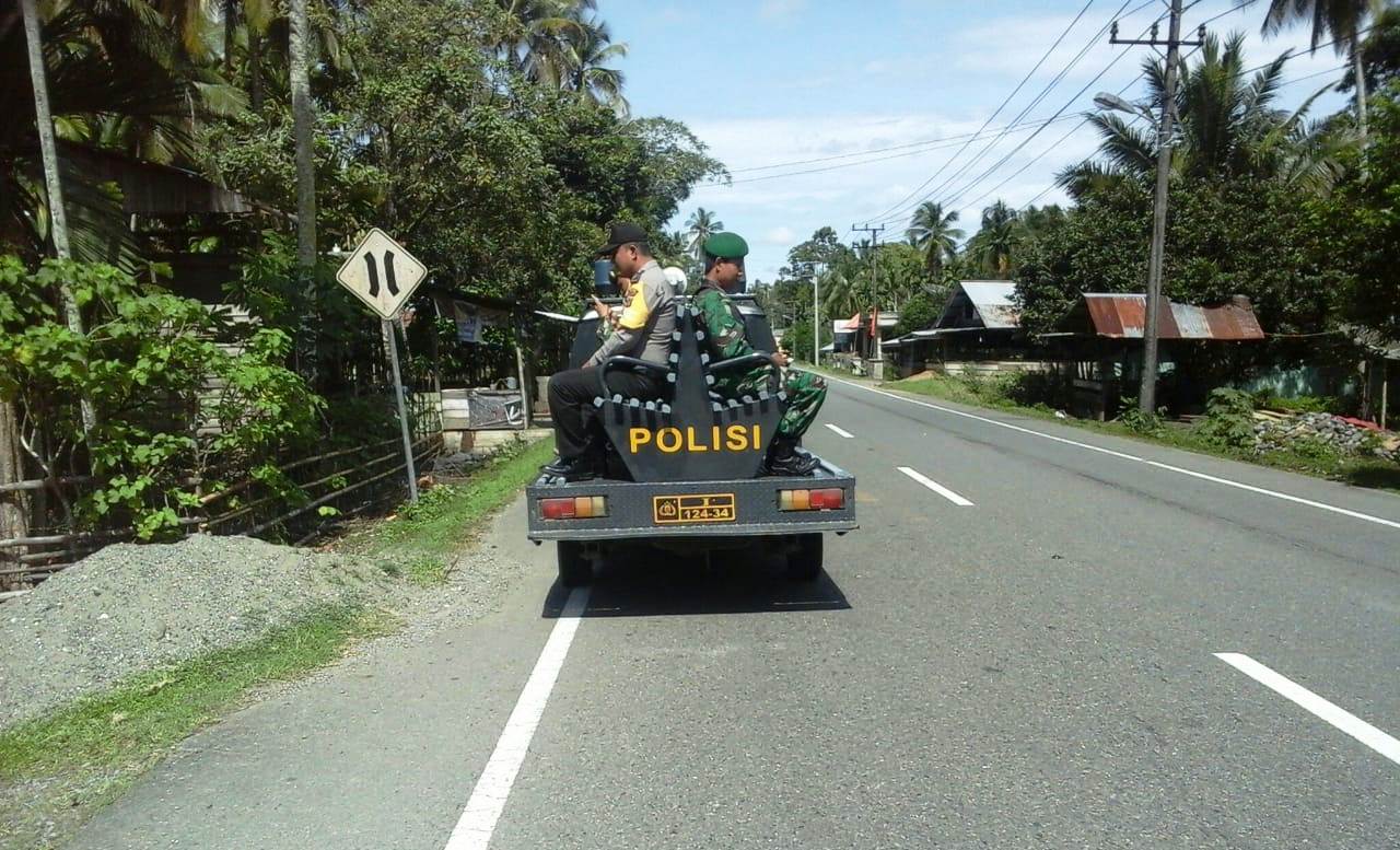 Babinsa dan Babinkamtibmas Patroli Bersama