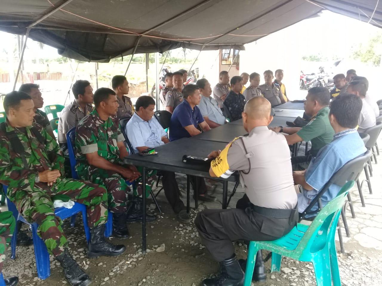 Koramil 04/Bdh Ikut Sambut Kedatangan Tim Pamwaswil Polda Aceh