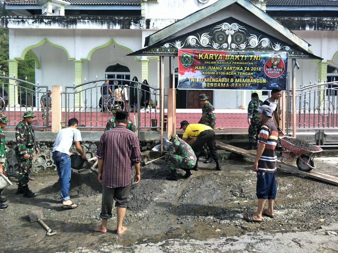 Peringati Hari Juang Kartika, Kodim 0106/Ateng Gelar Karya Bhakti TNI