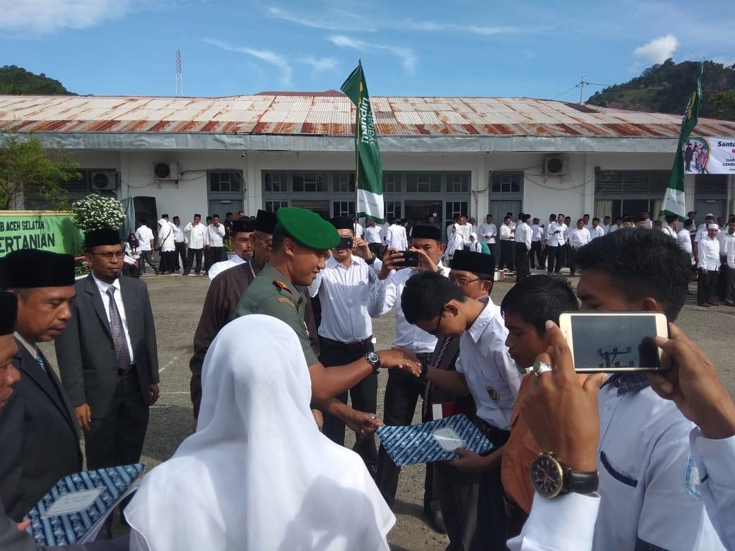 Dandim 0107/Asel Hadiri Upacara HAB ke-73