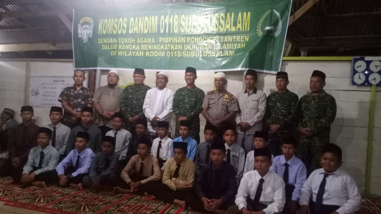 Dandim 0118/Subulussalam Berikan Ceramah Kebangsaan di Pondok Pesantren