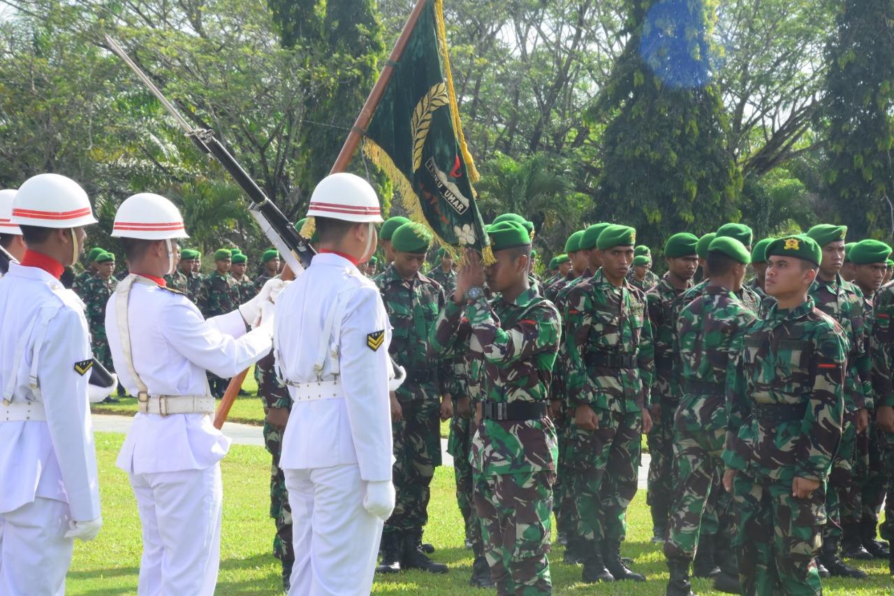Kasrem 012/TU Pimpin  Tradisi Korps Raport Masuk dan Pindah Satuan