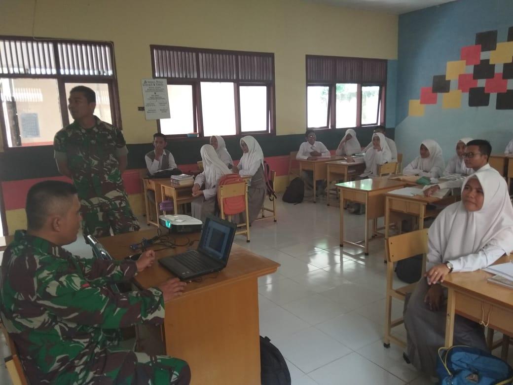 Koramil 02/LBH Sosialisasikan Penerimaan Calon Prajurit TNI