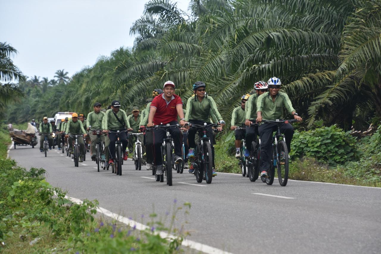 Melalui Fun Bike, Danrem 012/TU Jalin Silaturrahmi