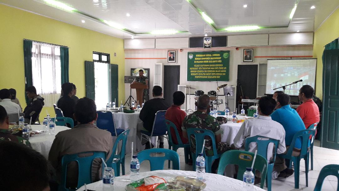 Kodim Gayo Lues Gelar Komsos Dengan Komponen Masyarakat
