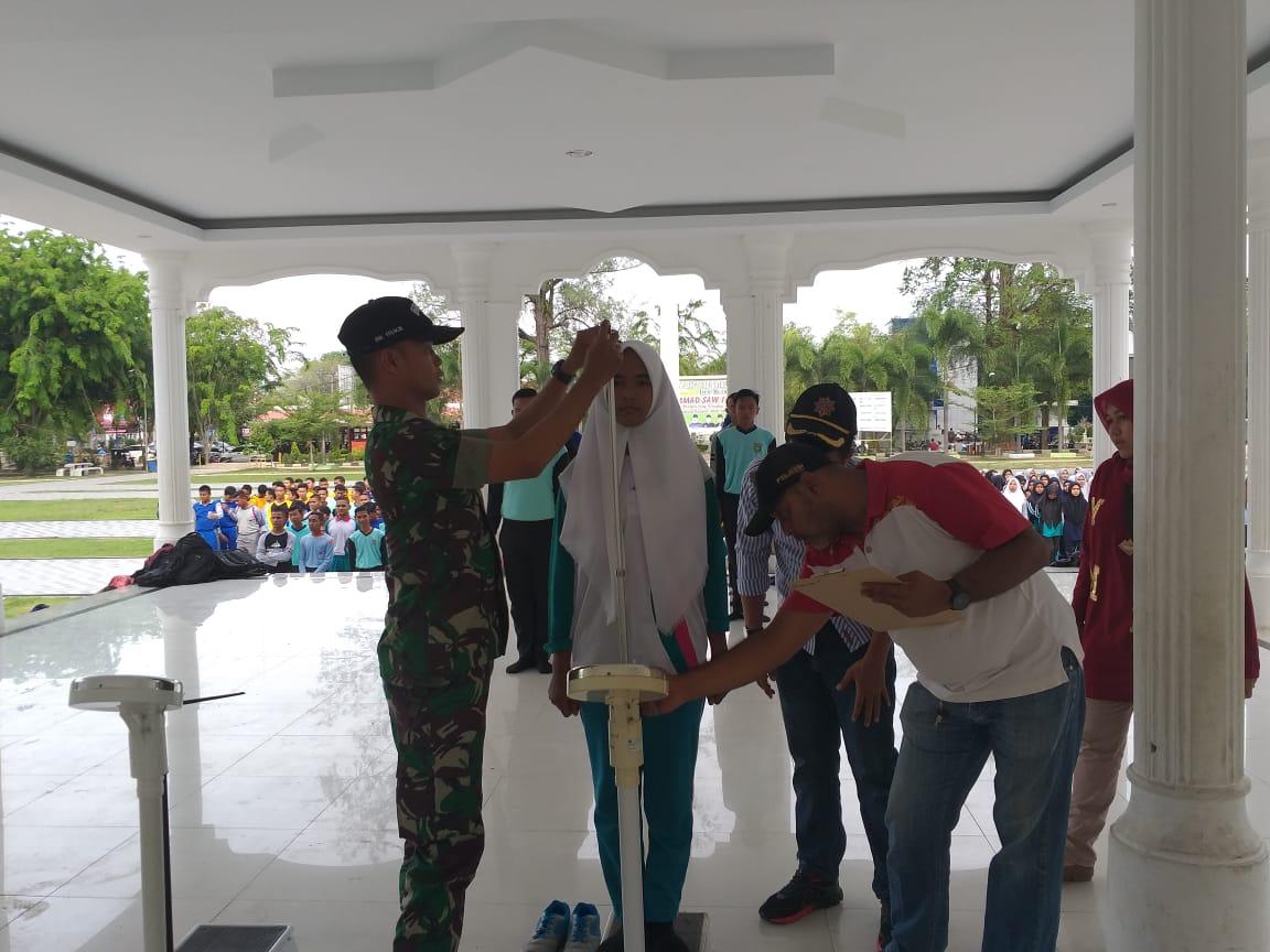 Sertu Andre Seleksi Calon Paskibraka Kota Langsa