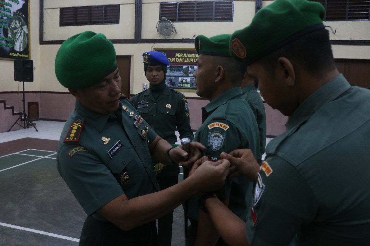Danrem 011 Pimpin Korps Kenaikan Pangkat Perwira, Bintara dan Tamtama