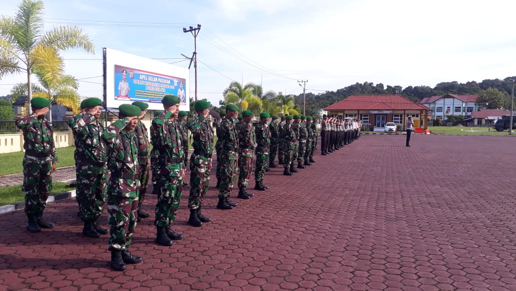 Personil Kodim Ikuti Apel Gelar Pasukan Keselamatan Rencong 2019
