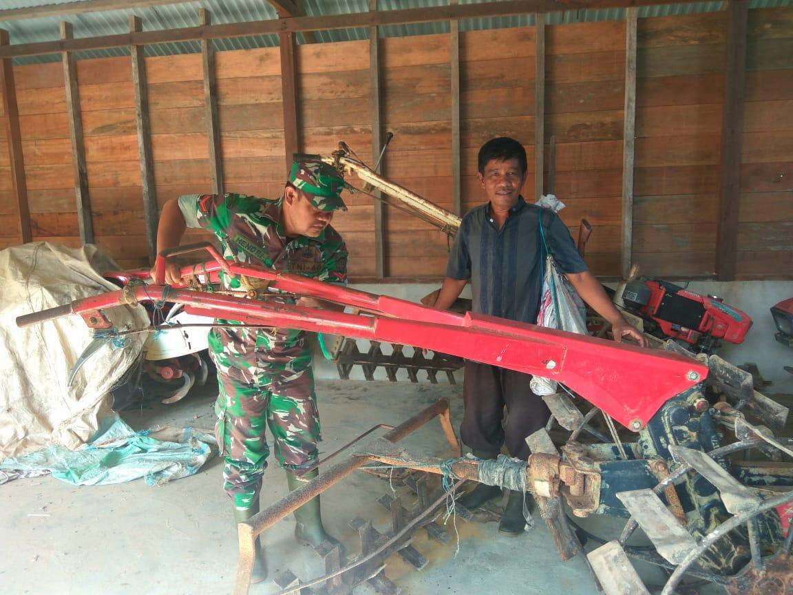 Babinsa Koramil 02/Simteng Laksanakan  Pengecekan Bantuan Alsinta