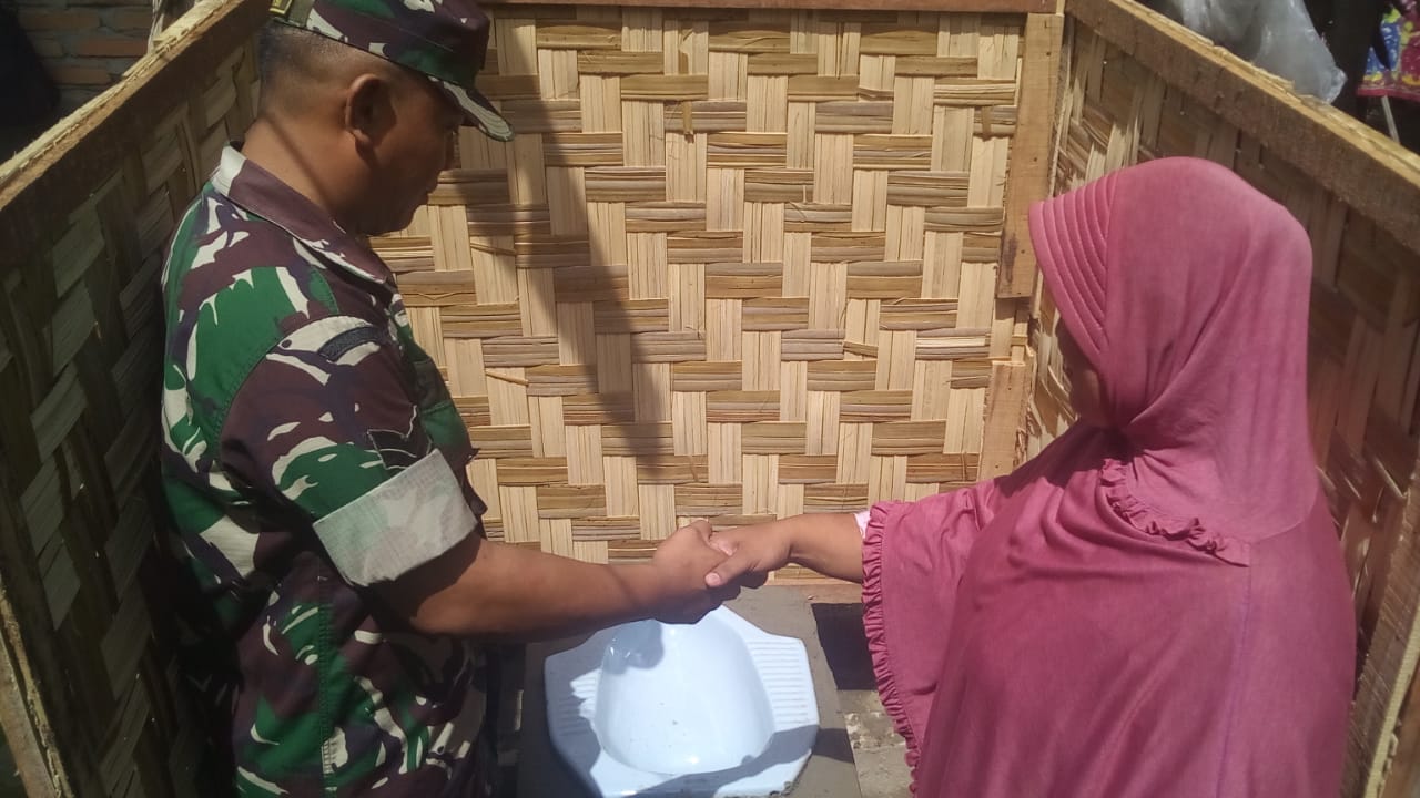 Kodim 0104/Atim Targetkan Bangun 652 Unit Jamban Sehat untuk Warga Kurang Mampu