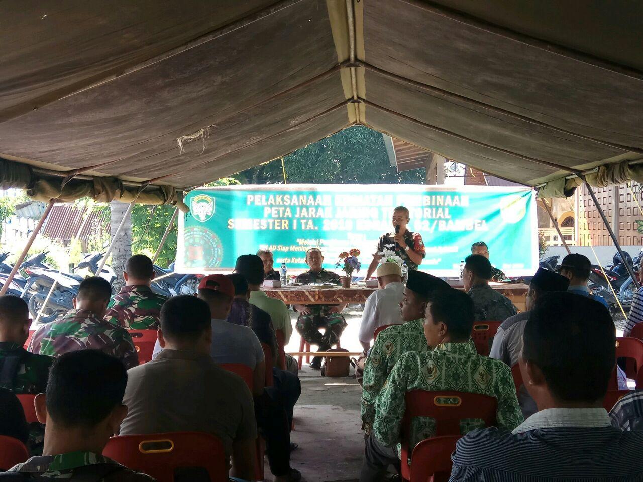 Peta Jarak Jaring Teritorial Jadikan Sinergitas TNI Bersama Masyarakat