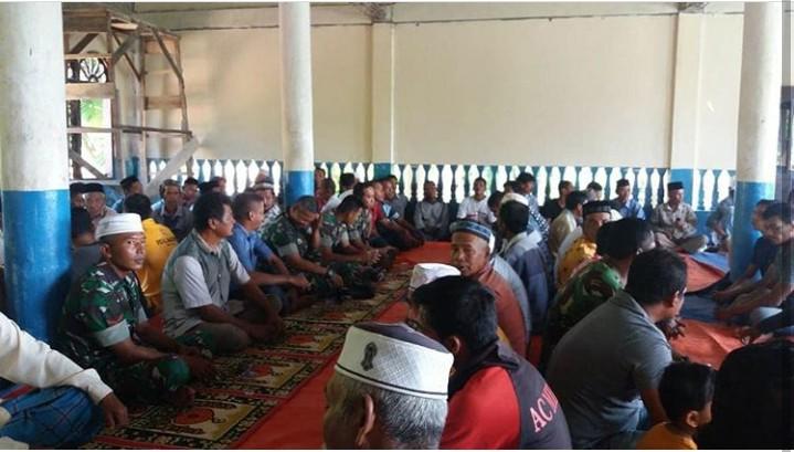 Brigif 25/Siwah Laksanakan Kegiatan Ibadah Bersama Warga Desa Binaan